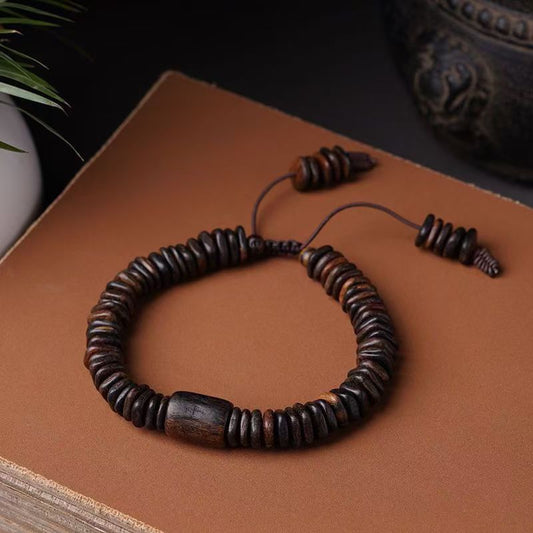 Dara agarwood gift bracelet with old material to help sleep luck play retro men and women bracelet couple gift